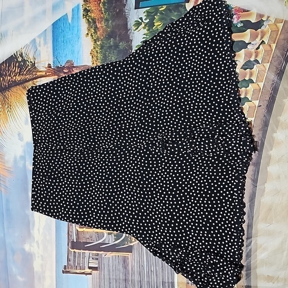 Escada Vintage Polkadot Ruffle‎ Silk Skirt Large - Picture 1 of 9